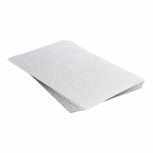 Plėvelė galiniam dangteliui 180 x 120 mm 10 vnt. - sidabrinė