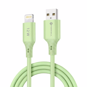 FORCELL F-ENERGY C343 kabelis USB A į Lightning 2,4A 12W Silicone 1 m žalias