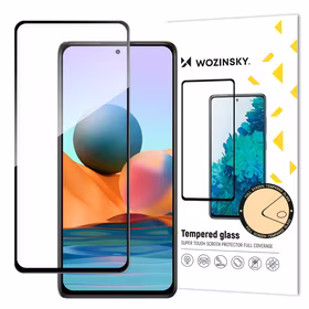 Wozinsky Super Durable Full Glue Full Screen Tempered Glass with Frame Case Friendly Xiaomi Redmi Note 12 Pro+ / Note 12 Pro / Note 12 5G / Note 12 / Xiaomi Redmi Note 10 Pro / Xiaomi 12T / 12T Pro / Mi 11i / Mi 11T / Mi 11T Pro / POCO F3 / POCO X5 5G