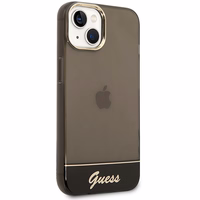 Guess GUHCP14MHGCOK iPhone 14 Plus 6.7 "juodas/juodas kietas dėklas Translucent