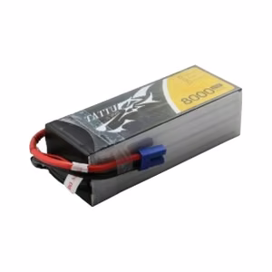 „Tattu“ 8000 mAh, 22,2 V, 25C, 6S1P LiPo akumuliatorių rinkinys su EC5 jungtimi