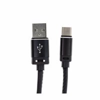 Kabelis USB A į Type C 2.0 C366 (jungtis ilga: 8 mm) 1 m juodas