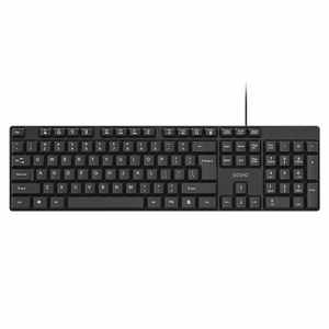 Savio KB-01 klaviatūra namams/biurui USB QWERTY US English juoda