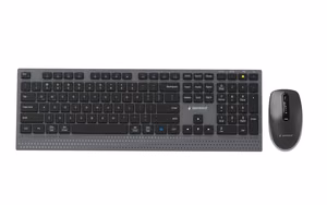 Gembird KBS-WPS-02 Keyboard and Mouse Set Wireless US Bluetooth Black