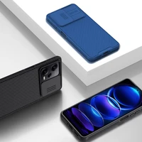 Nillkin CamShield Pro dėklas telefonui Xiaomi Redmi Note 12 Pro / Poco X5 Pro 5G dangtelis su kameros apsauga juodas