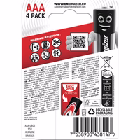 Energizer Max 438144 baterija AAA LR03 4 vnt.