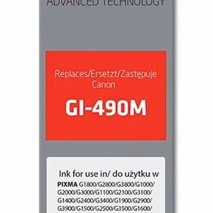 Activejet AC-G490M – purpurinio rašalo buteliukas, pakeičia Canon GI-490M, 70 ml, Supreme, 7000 puslapių