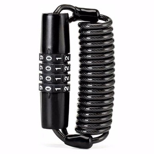 Rockbros T609 1.5 m kodinė dviračio spyna - juoda