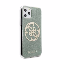 Guess GUHCN58PCUGLKA iPhone 11 Pro chaki kietas dėklas 4G Circle Glitter