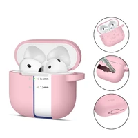 Tech-Protect silikoninis dėklas su kabliuku AirPods 4 - rožinis