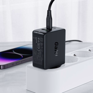 Acefast greitas įkroviklis GaN (2xUSB-C / USB-A) PPS / PD / QC4+ 65W baltas (A41)