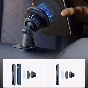 Joyroom JR-ZS356 magnetinis telefono laikiklis prietaisų skydeliui - tamsiai pilkas