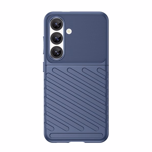 Thunder Case Samsung Galaxy S25 Silikoninis šarvuotas dėklas - mėlynas