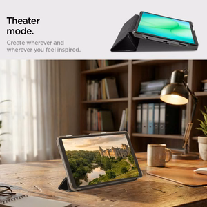 "Spigen Smart Fold" dėklas "Samsung Galaxy Tab A9 / A11" - juodas