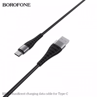 USB Kabelis Borofone "BX32" juodas "Type-C" 100cm (iki 5A)
