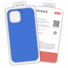 MYSAFE silikoninis Dėklas IPHONE 13 PRO MAX mėlynas BOX