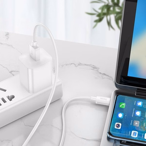 Kabelis USB A į USB C Hoco PD 6A 100W 1 m X96 baltas