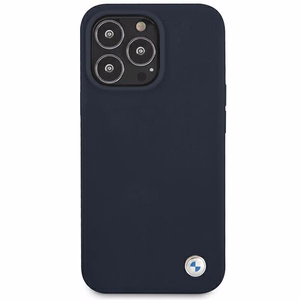 Dėklas BMW BMHCP13LSILNA iPhone 13 Pro / 13 6,1" tamsiai mėlynas/navy hardcase Silicone Signature