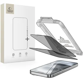 Tech-Protect Quick Set Spy+ Privatumo stiklas 2-jų rinkinys iPhone 15 / 16