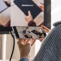 Ringke 3.2 gen. 2x2 USB-C, PD 3.1 240W 2m kampinis laidas - juodas