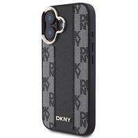 DKNY Languotas raštas magnetinis iPhone 16 Plus dėklas - juodas