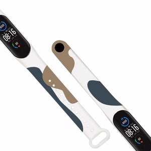 Dirželis Moro juosta Xiaomi Mi Band 3 / 4 silikoninis dirželis laikrodžio apyrankė raštas 12