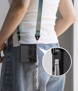 Ringke Onyx Flap dėklas, skirtas Samsung Galaxy Z Flip 8 – juodas