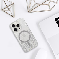 Tel Protect Moonlite magnetinis dėklas telefonui Iphone 17 Pro Max sidabrinis permatomas