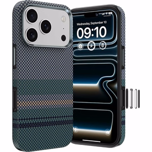 Benks Magnetic Armor Pro Aurora 600D kevlaro dėklas (C.K.FL.AP.SR.A072), skirtas iPhone 18 Pro / 17 Pro, su kameros valdymo mygtuku