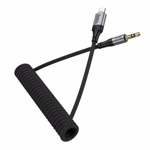Kabel AUX Jack 3,5 mm do Lightning Hoco 1,5 m UPA33A juodas