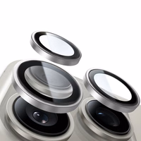 Apsauginis stiklas Tel Protect Titanium Lens 99% AR kamerai Iphone 17 skaidrus (2 lęšiai)
