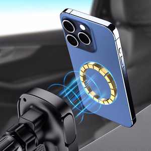 Dudao FW11 automobilinis telefono laikiklis su 15W indukciniu įkrovikliu oro angai / prietaisų skydeliui - juodas