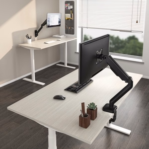17“-32“ monitoriaus spyruoklinis laikiklis, juodas