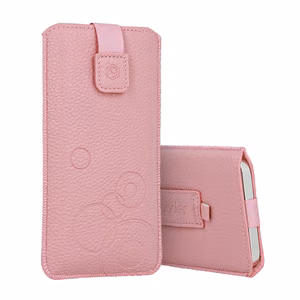 Dėklas telefonui WONDER Deko Pouch Case (Dydis XL) iPhone 15/15 Pro/iPhone 16/16 Pro/Samsung S24/S24 Plus/S25/S25 Plus/A53/A55 5G rožinis