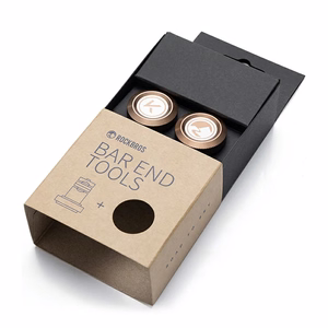 Rockbros VK-KB10 ROAD TO SKY Aluminum Handlebar Plugs - Brown