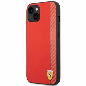 Dėklas telefonui Ferrari FEHCP14MAXRE iPhone 14 Plus 6.7 raudonas oglių pluošto dėklas