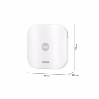 „Yale“ išmaniosios signalizacijos pradinis rinkinys 6 elementai - valdymo blokas, sirena, klaviatūra, nuotolinio valdymo pultas, judesio jutiklis, langų/durų jutiklis