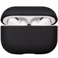 Uniq Terra Natūralios Odos dėklas AirPods Pro 2 - juodas