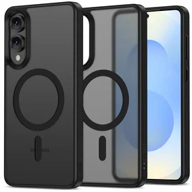 Tech-Protect MagMat Magnetinis dėklas telefonui Samsung Galaxy S25 Edge - matinės juodos spalvos