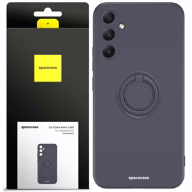 Spacecase Silikoninis dėklas su žiedu Galaxy A34 5G juodas