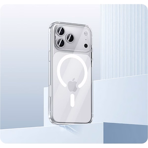 Benks Magnetic Crystal magnetinis dėklas (C.K.JC.AP.00.0072), skirtas iPhone 18 Pro / 17 Pro, skaidrus, su kameros valdymo mygtuku