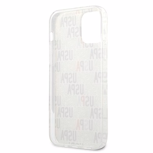 US Polo USHCP12SPCUSPA6 Logo Mania Collection dėklas, skirtas iPhone 12 mini 5.4", baltas