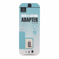 USAMS Adapter microUSB-lightningsu dirželiu juodas SJ152ML01 (US-SJ152)