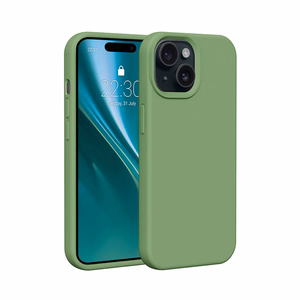 Etteri silikoninis dėklas telefonui iPhone 13 6,1" šviesiai žalias