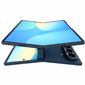 Spigen AirSkin Aramid MagFit MagSafe dėklas, skirtas Samsung Galaxy Z Fold 8 Ultra – tamsiai mėlynas