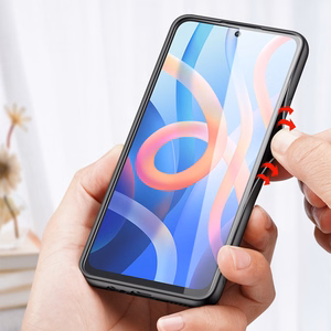 Dux Ducis Fino dėklas telefonui dengtas nailono medžiaga Poco M4 Pro 5G mėlyna