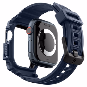 Dėklas SPIGEN RUGGED ARMOR ”PRO” APPLE WATCH 10 (46 MM) tamsiai mėlynas