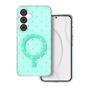 Bubble Dots Mag case for Samsung S24 / S25  green