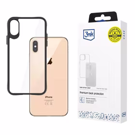 3mk Satin Armor Case+ dėklas telefonui iPhone Xs Max - permatomas juodas