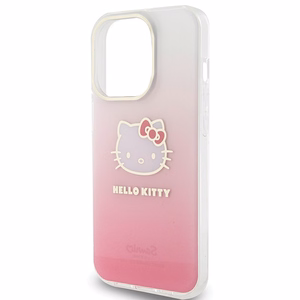 Hello Kitty IML Gradient Electrop Kitty Head dėklas telefonui iPhone 14 Pro Max - rožinis